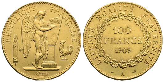 Frankreich. Dritte Republik. 100 Franken 1909